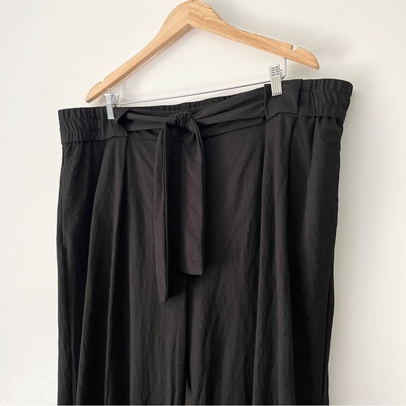 Reitmans Signature Black Tie Belt Wide Leg Pants Size 22 - Picture 3 of 10